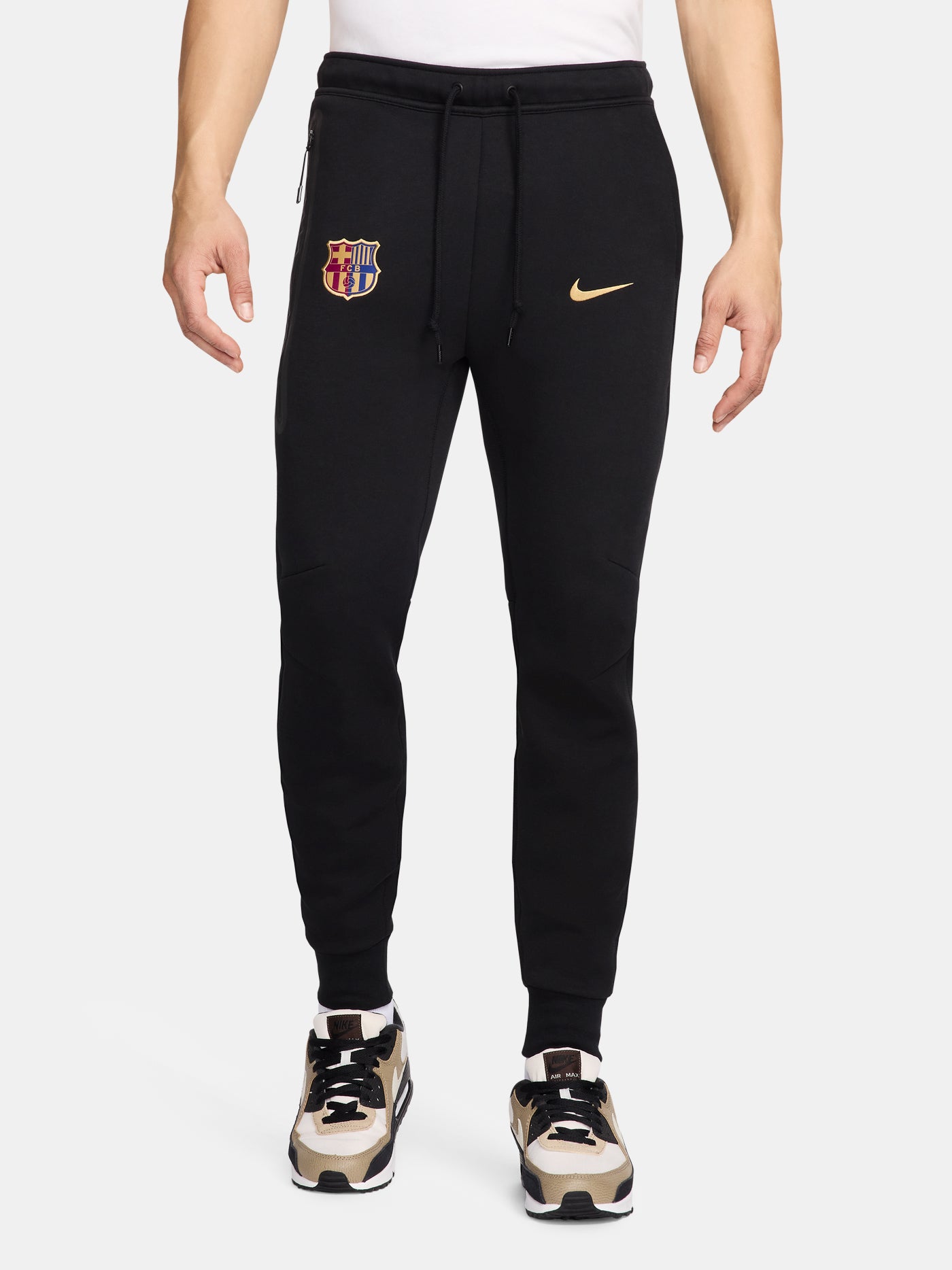 Pantaló tech fleece amb escut negre Barça Nike