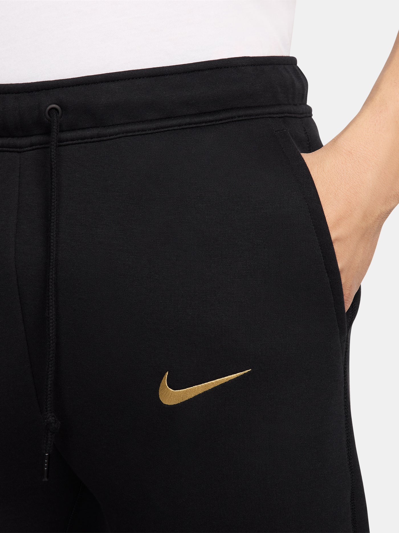 Pantalon tech polaire écusson noir Barça Nike