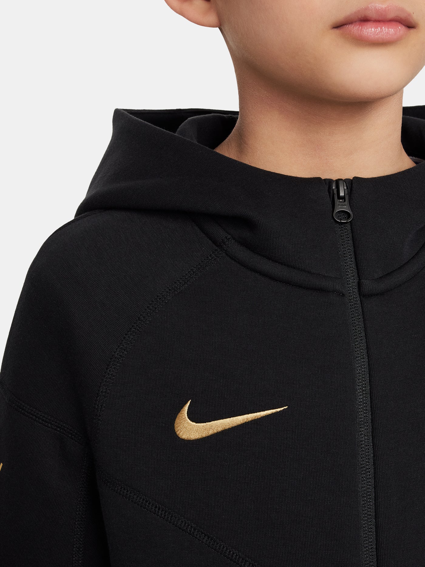 Jacket tech fleece black Barça Nike - Kids