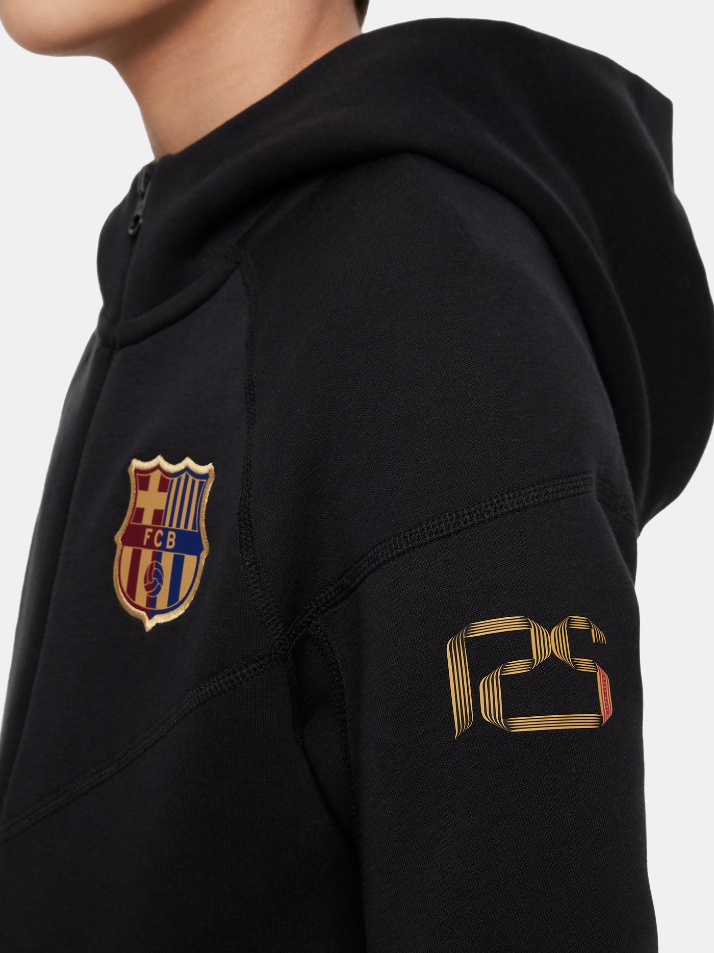 Jacket tech fleece black Barca Nike Kids Barca Official Store Spotify Camp Nou