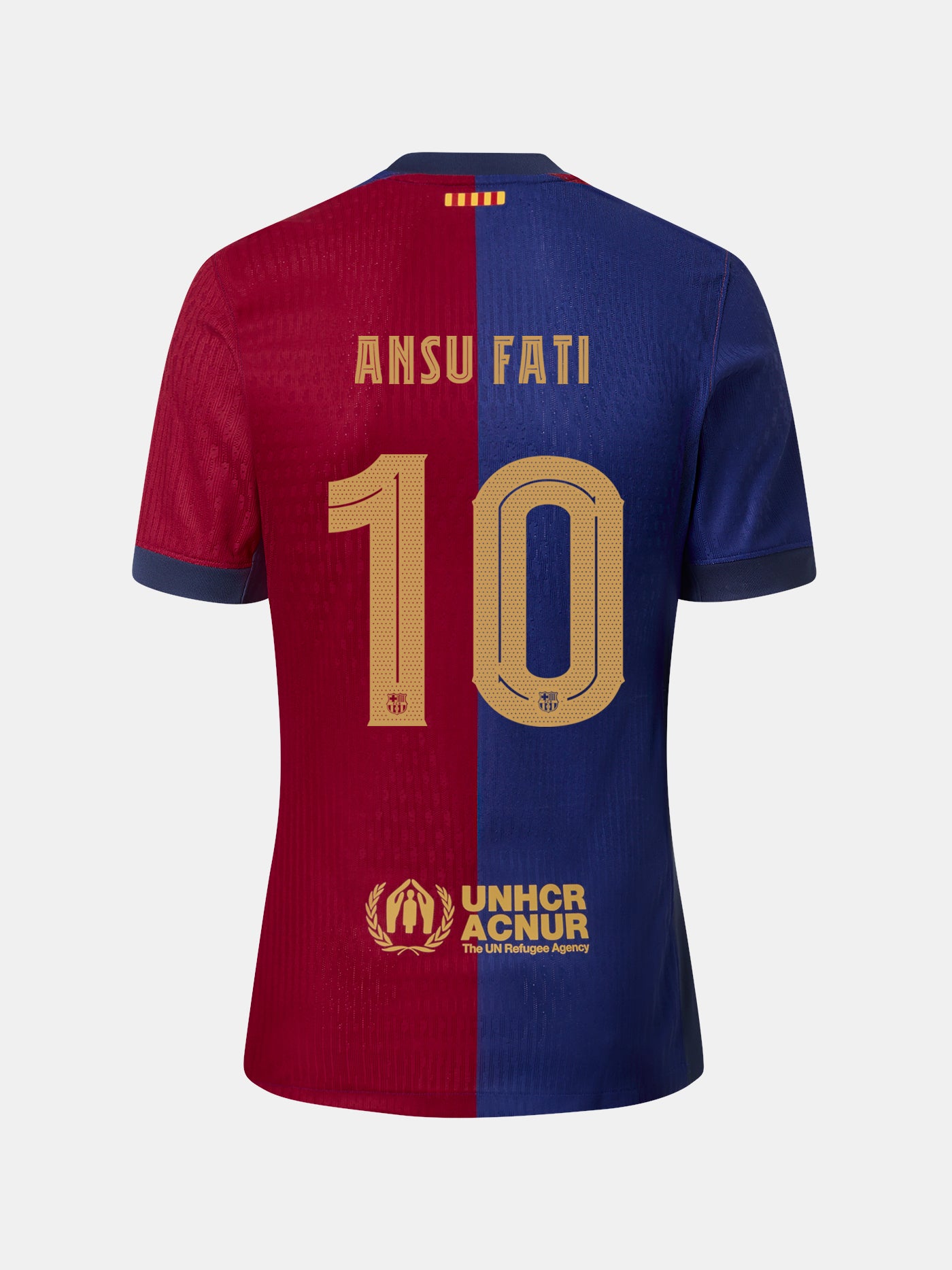 ANSU FATI | Conjunto niño/a  pequeño/a primera equipación  24/25 FC Barcelona