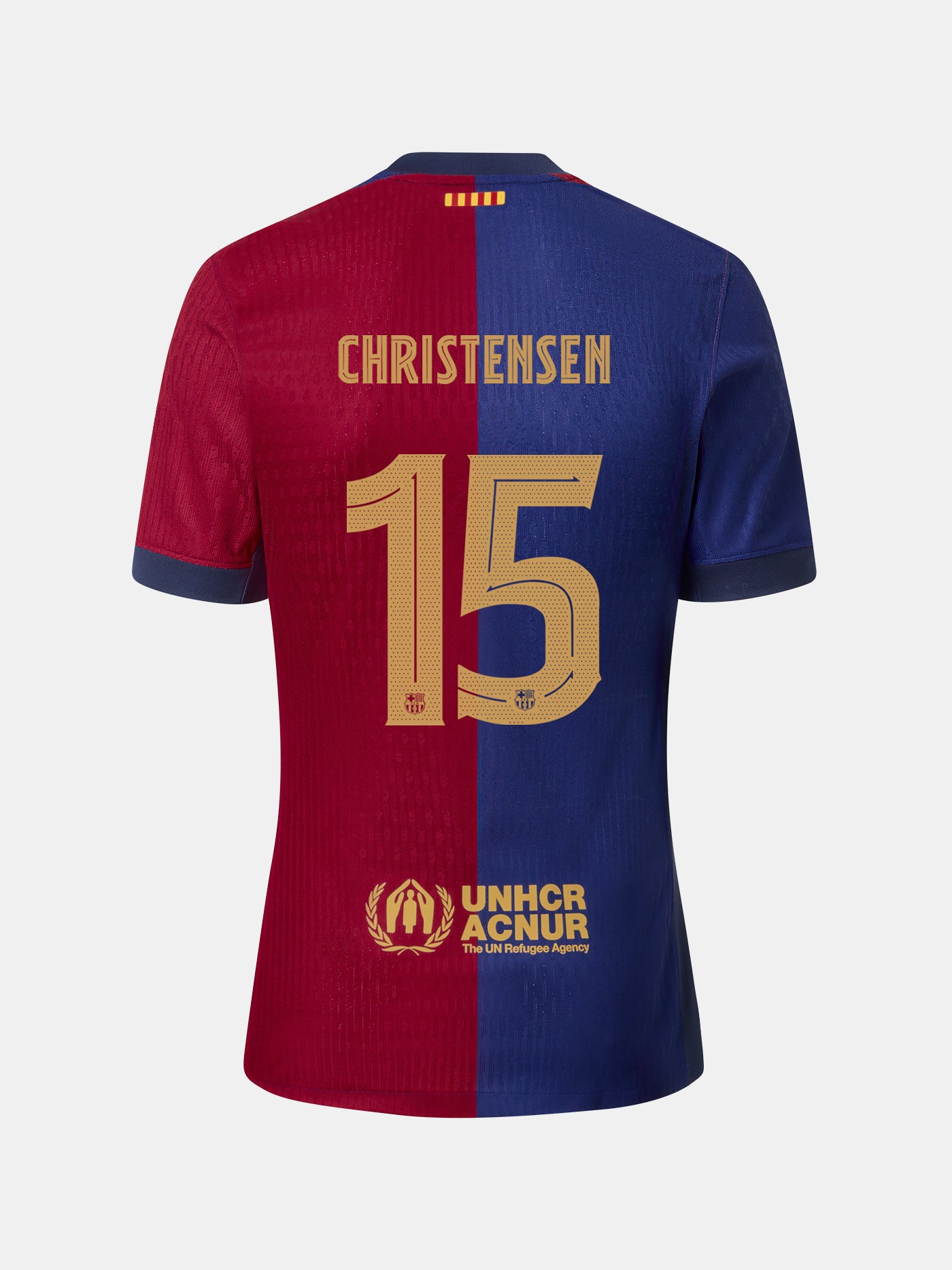 CHRISTENSEN |  Conjunto niño/a  pequeño/aprimera equipación  24/25 FC Barcelona