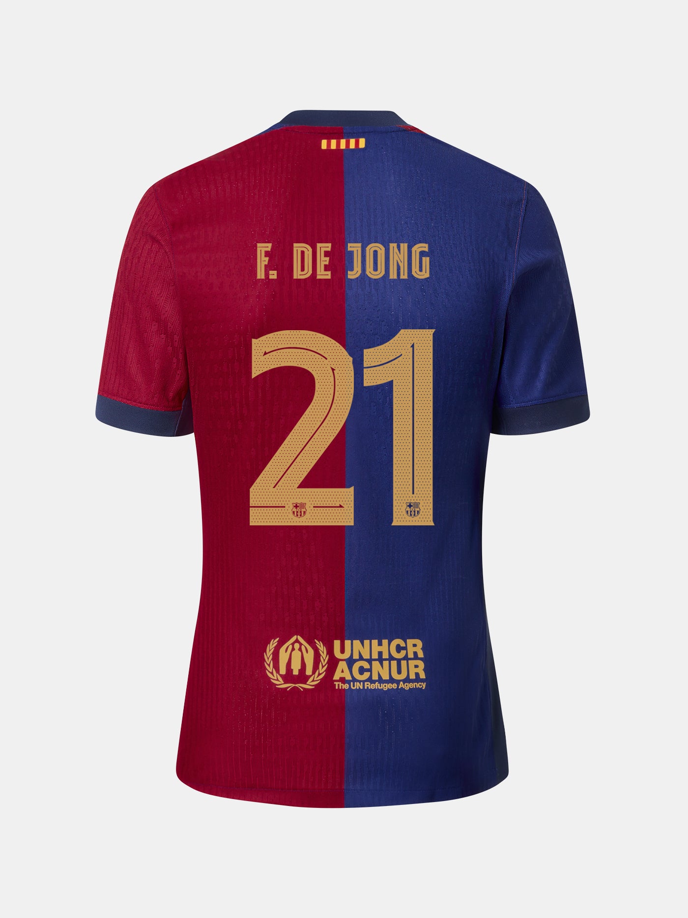 F. DE JONG |  Conjunto niño/a  pequeño/aprimera equipación  24/25 FC Barcelona