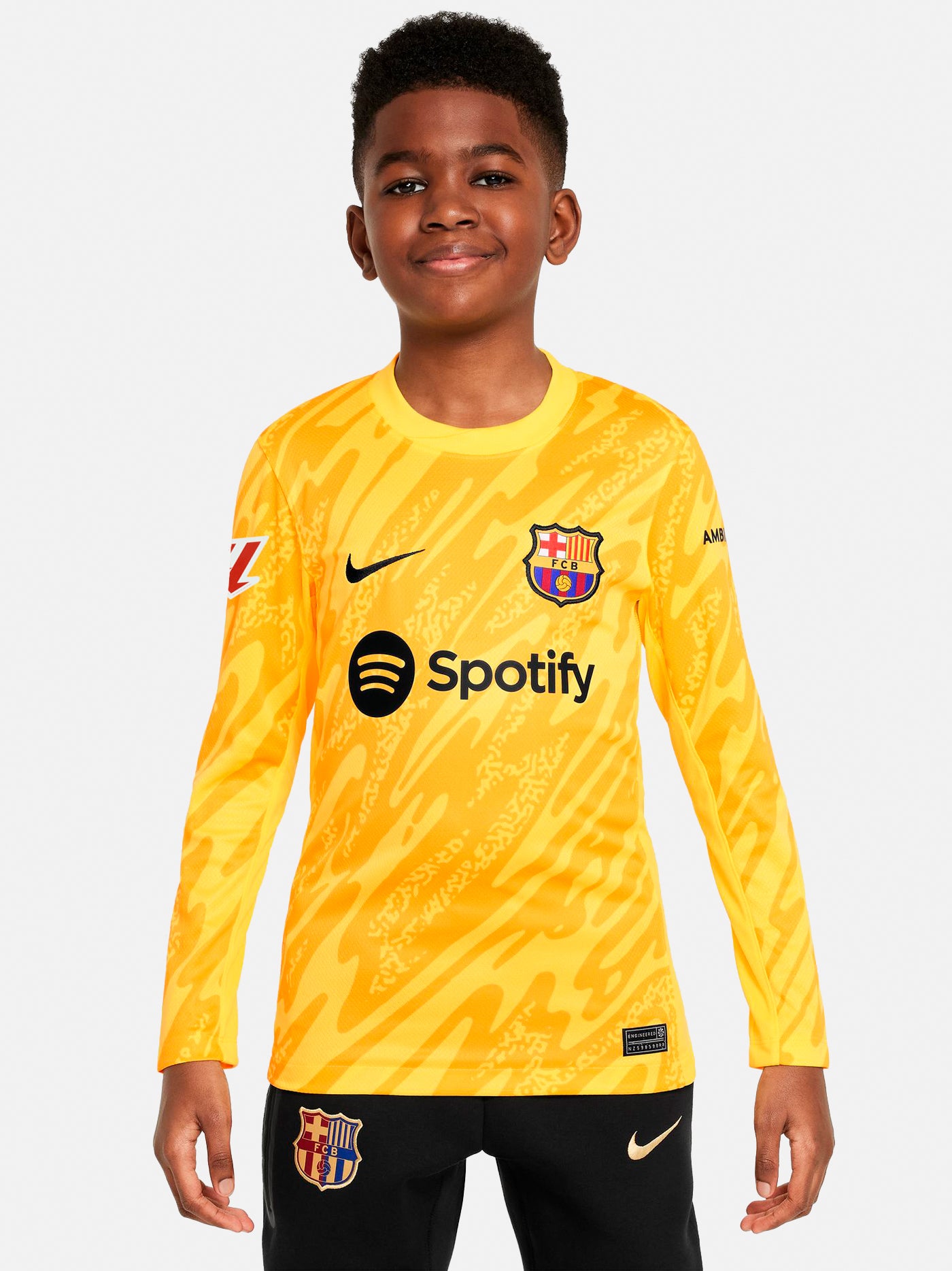 LA LIGA Camiseta junior portero segunda equipacion 24/25 FC Barcelona