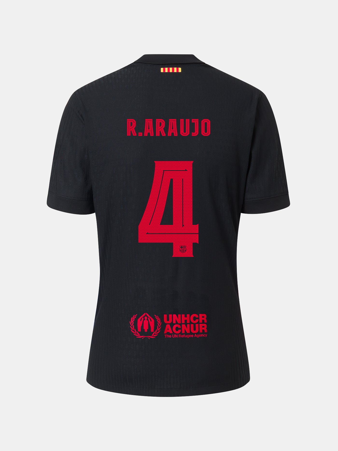 R. ARAUJO |  Conjunto niño/a  pequeño/a segunda equipación  24/25 FC Barcelona