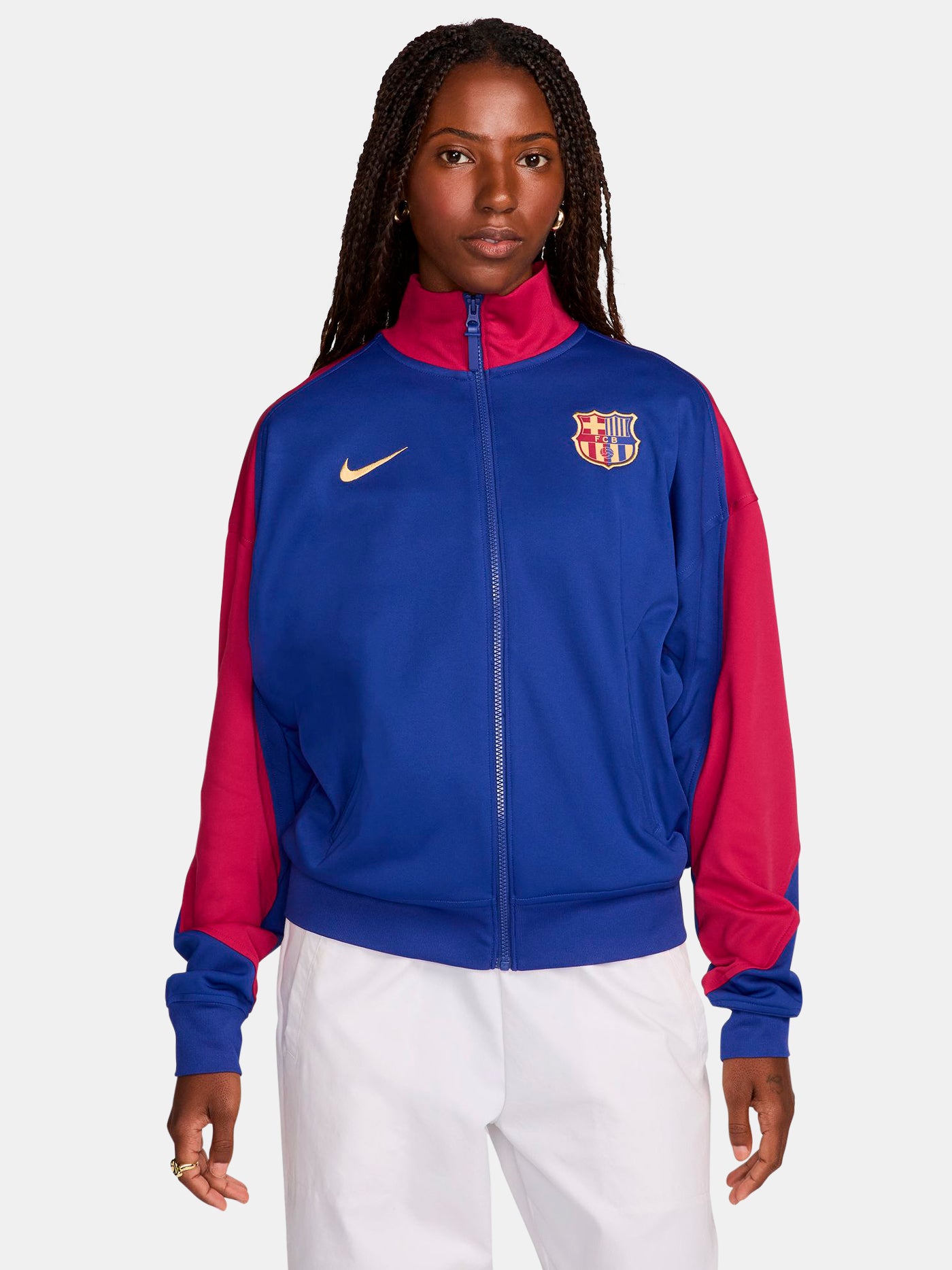 Chaqueta anthem Pre-Partido primera equipación FC Barcelona 24/25 – Mujer