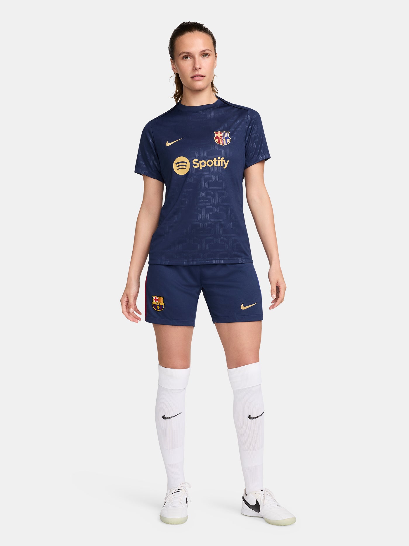 Camiseta Pre-Partido FC Barcelona 24/25 - Mujer