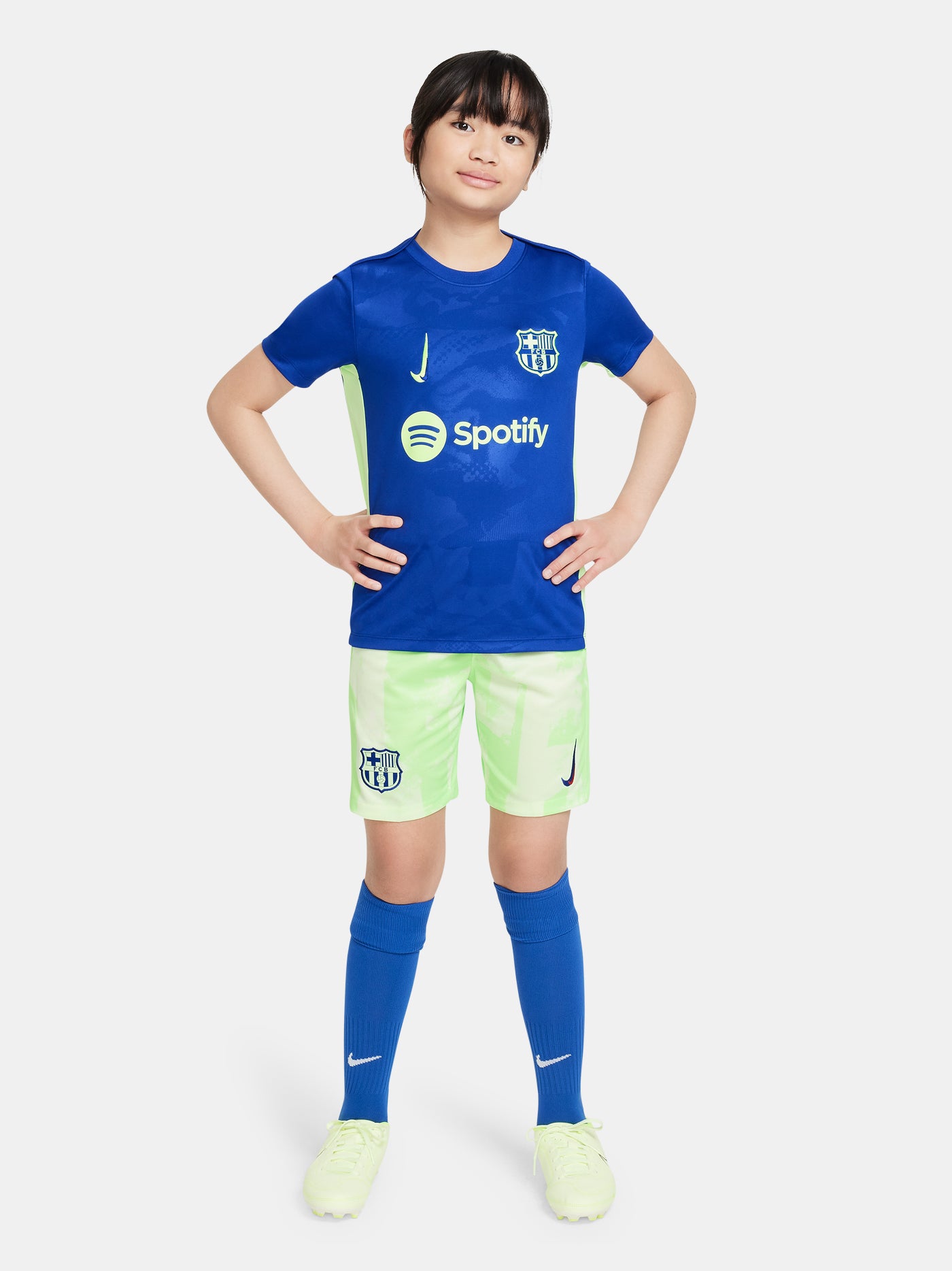 Drittes Aufwärm-Trikot 24/25 des FC Barcelona – Junior