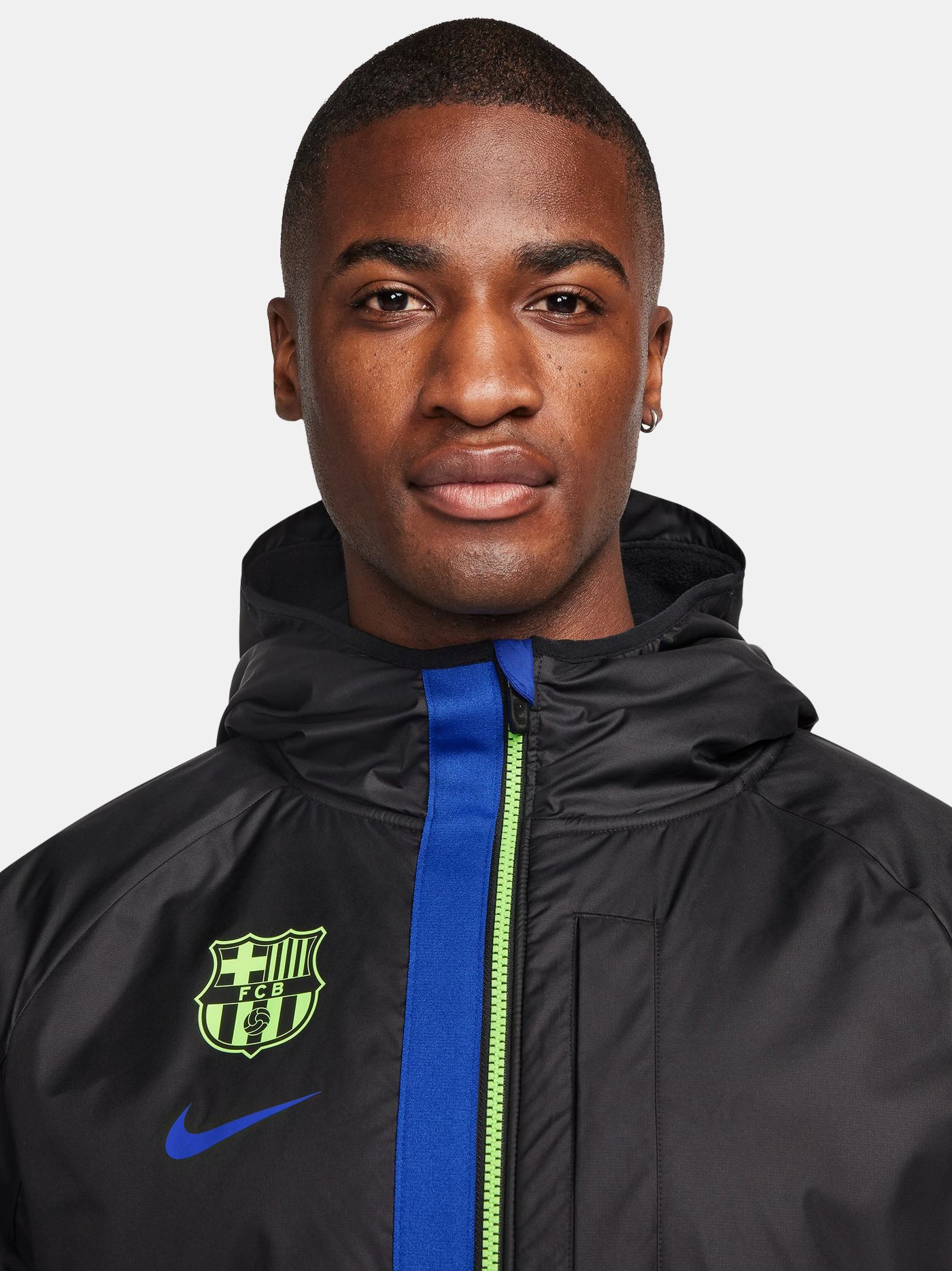 Jacket with hood Barça Nike