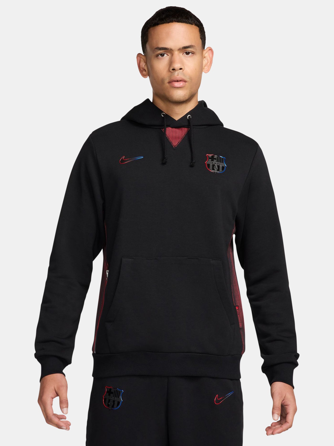 Kapuzenpullover schwarz von Barça Nike