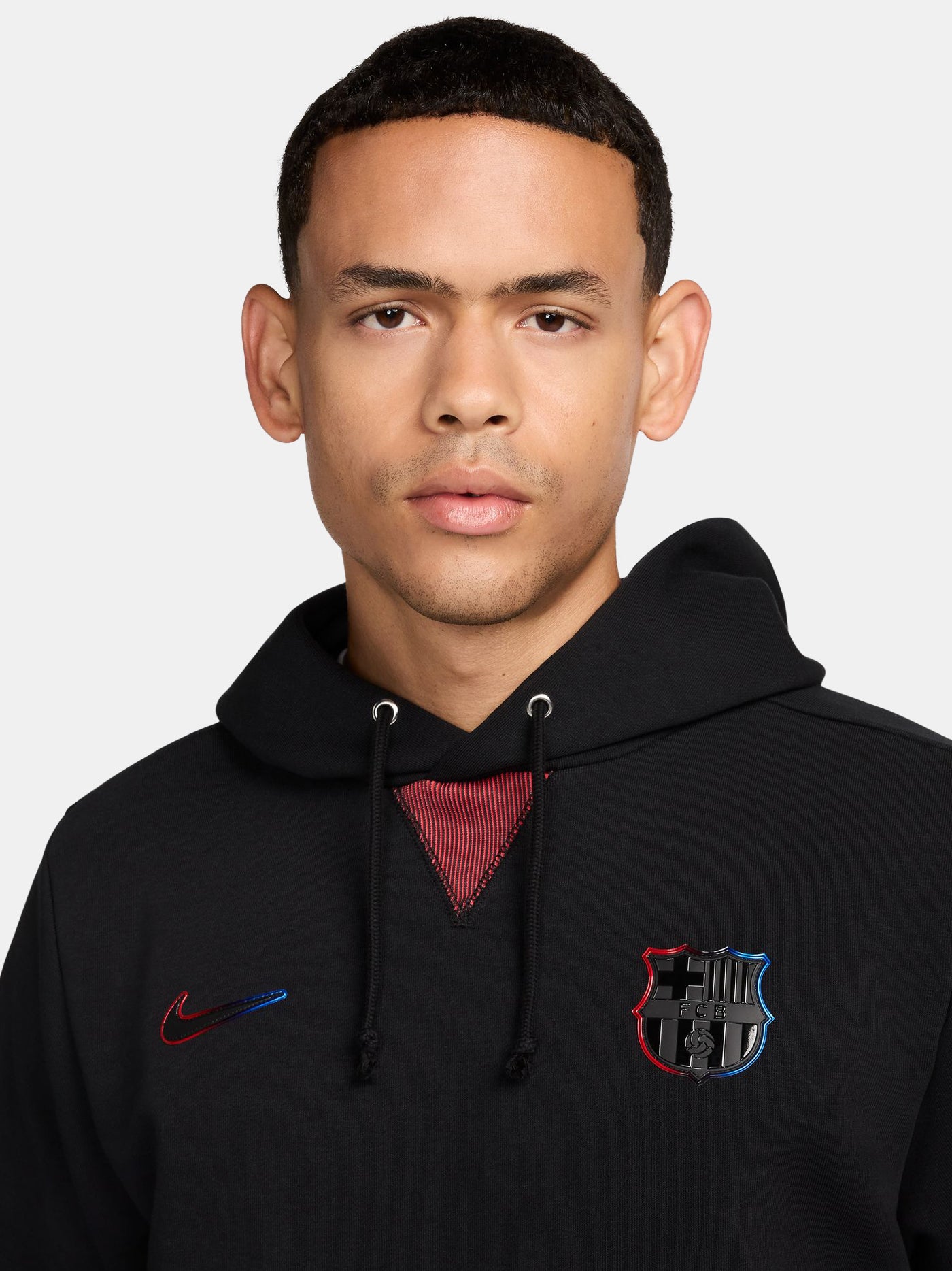 Kapuzenpullover schwarz von Barça Nike