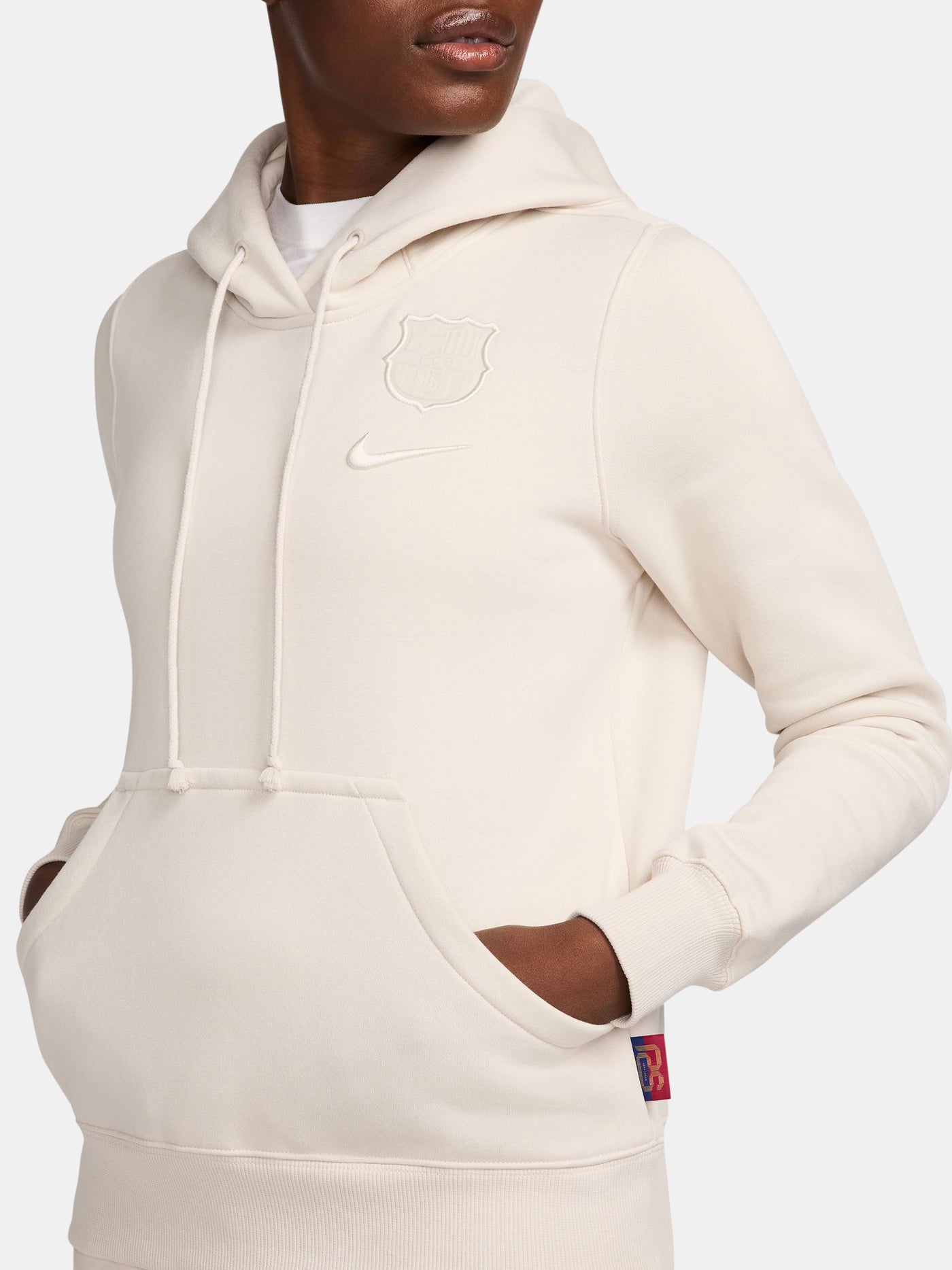 Hoodie white Barça Nike - Women