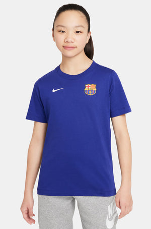 Camiseta azul royal Barça Nike - Junior
