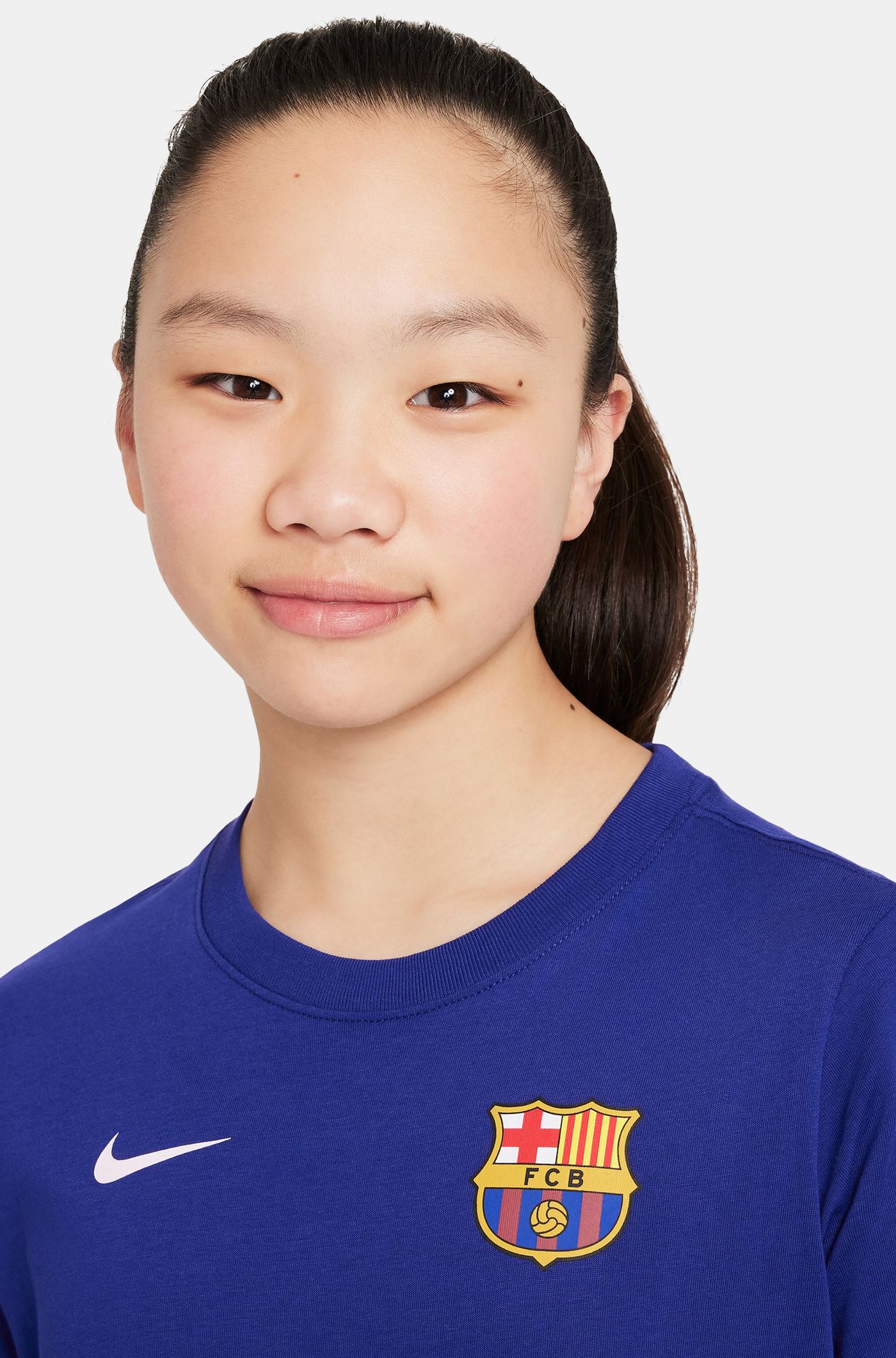 T-Shirt blue royal Barça Nike - Junior