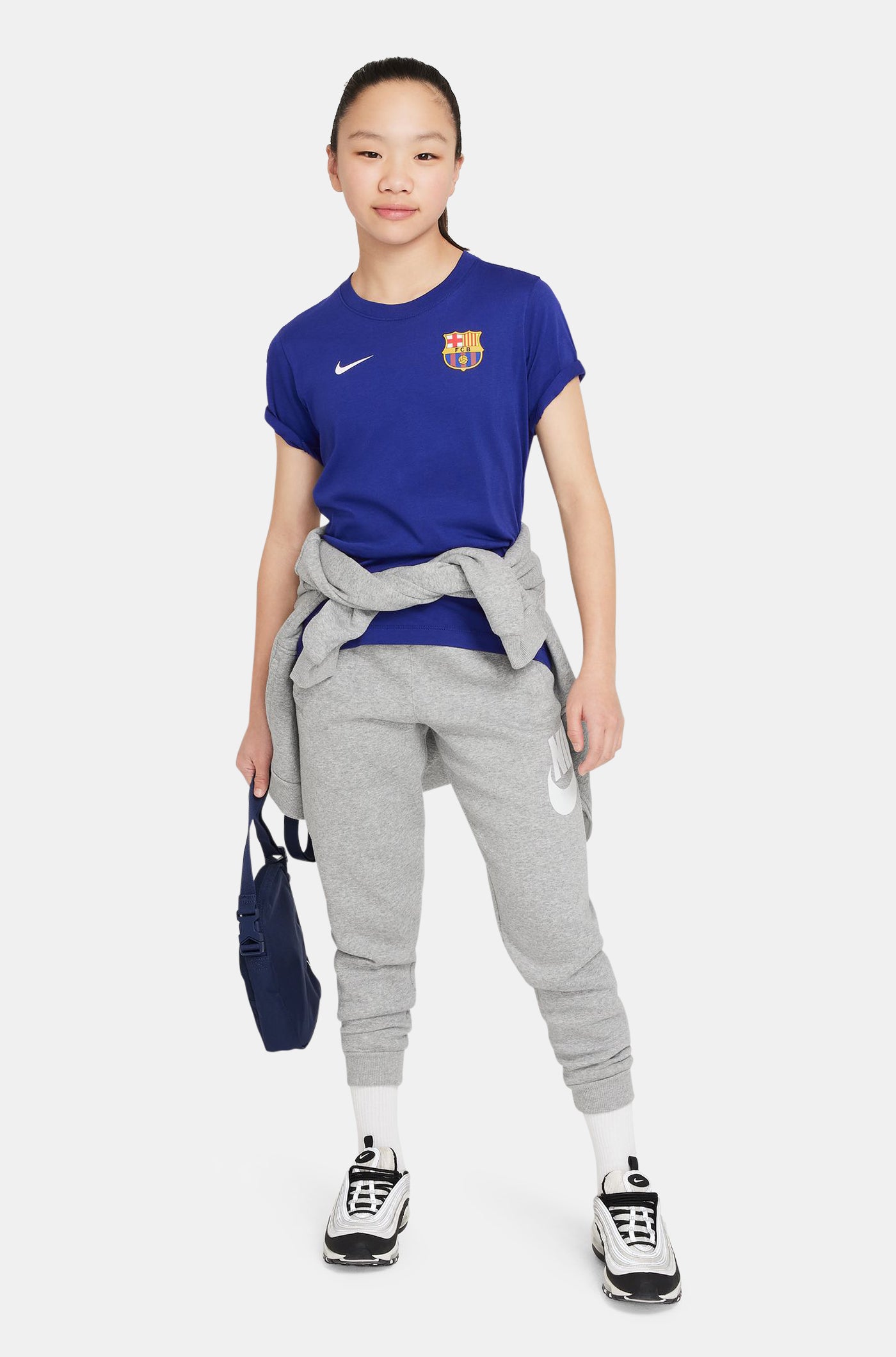 T-Shirt blue royal Barça Nike - Junior