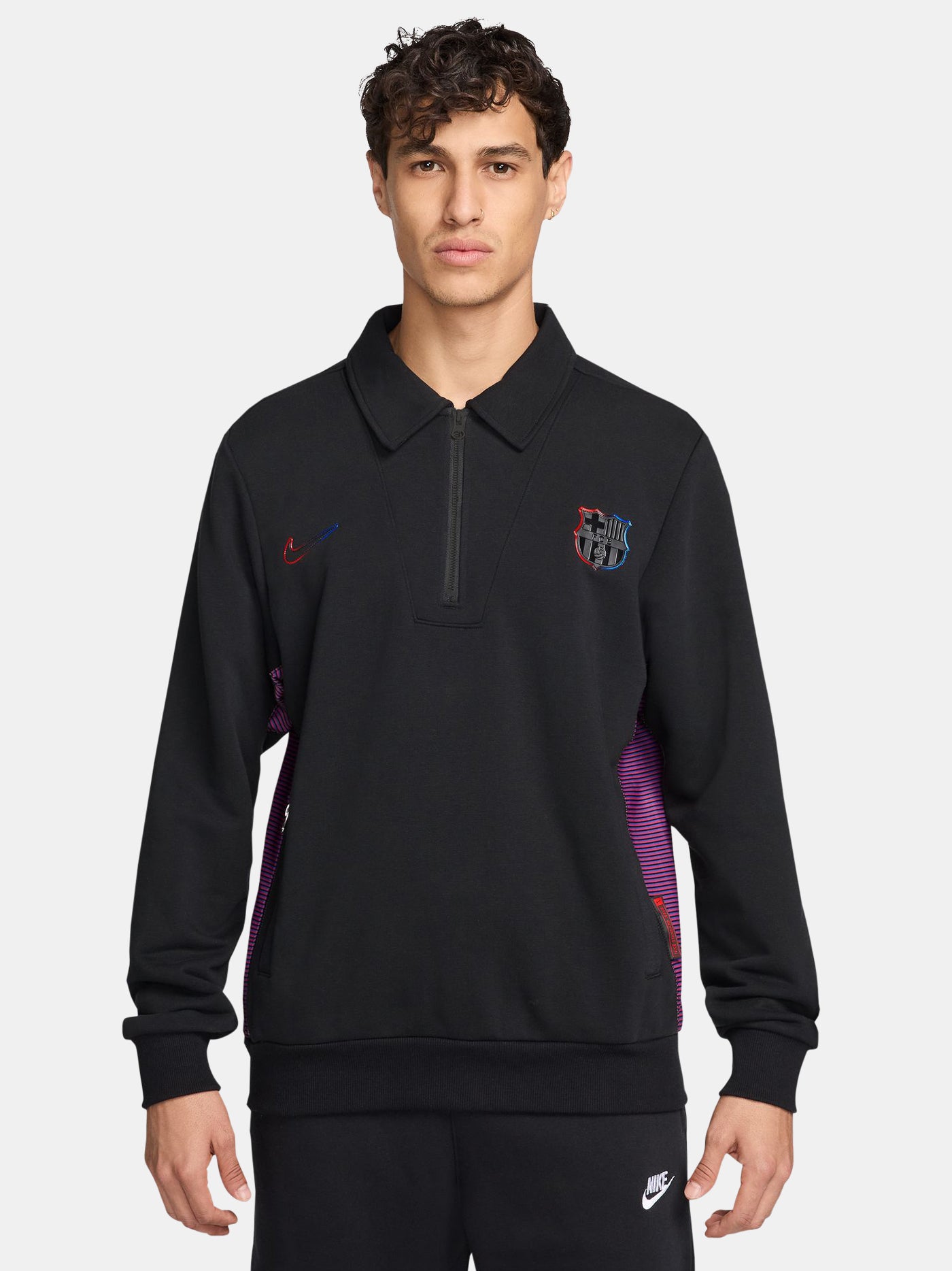 Sudadera media cremallera Barça Nike