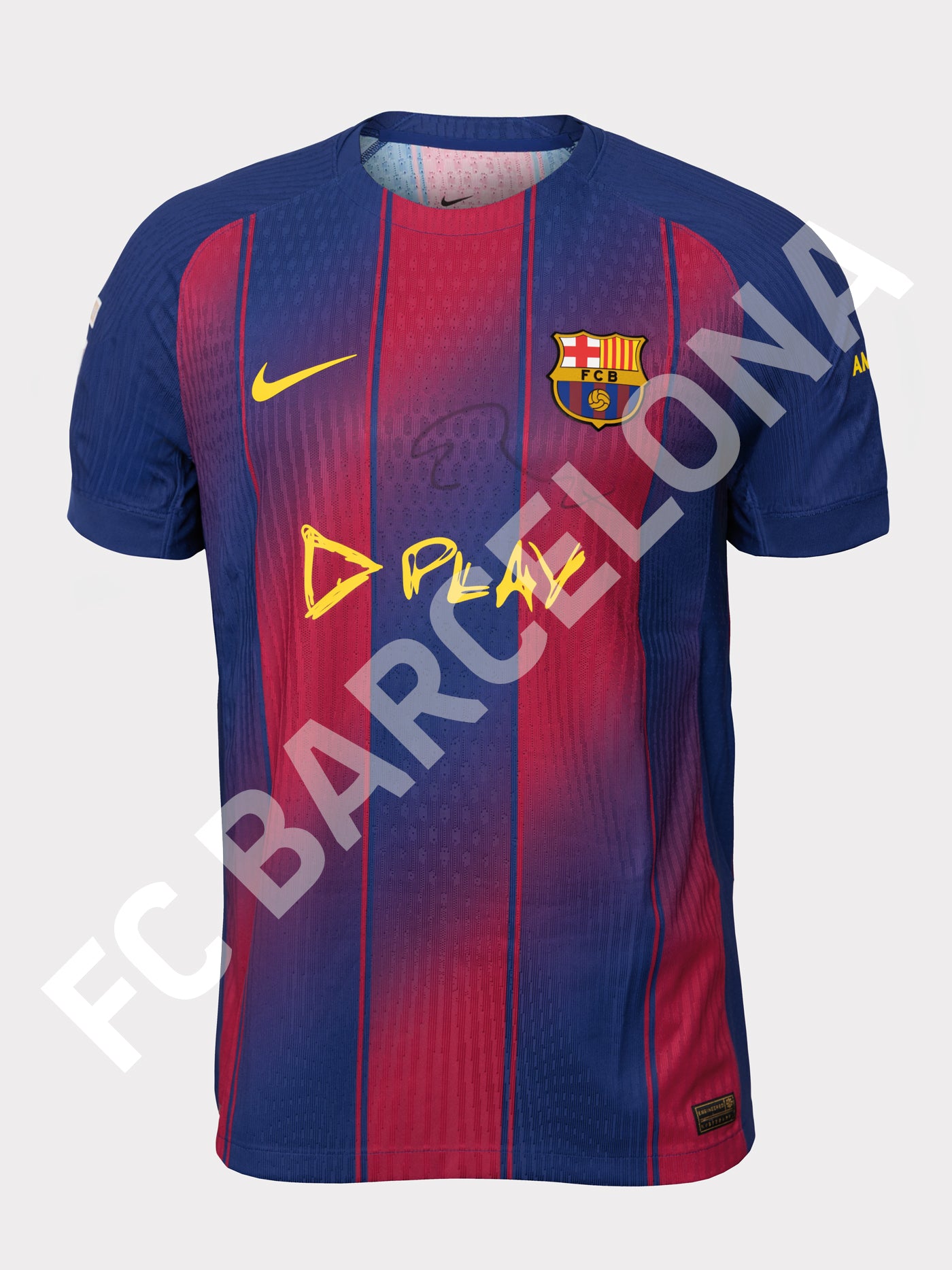 SIGNED | Limited Edition FC BARCELONA x ED SHEERAN 25/26 men's home jersey signed by ED SHEERAN