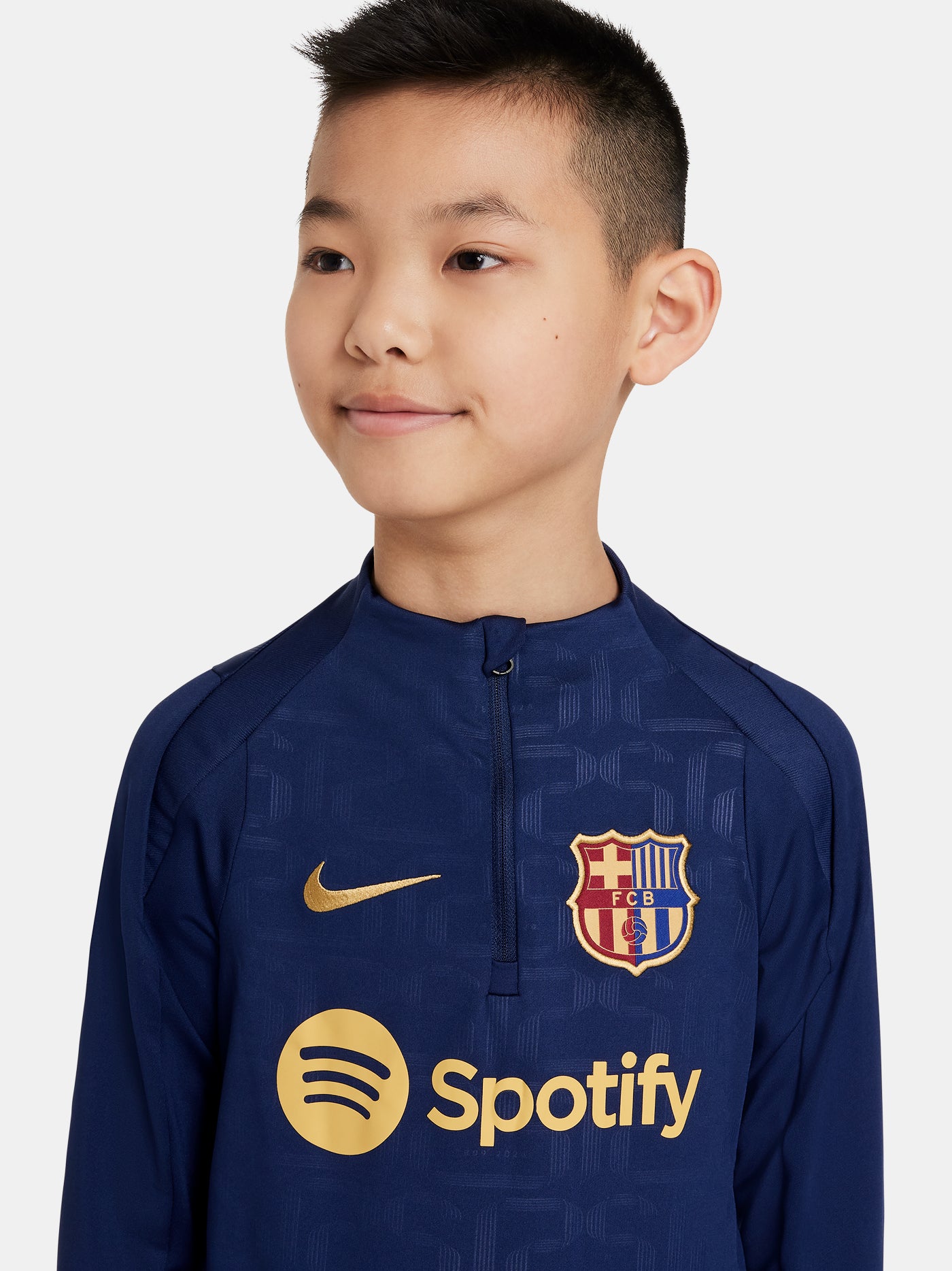 FC Barcelona 24/25 Aufwärm-Sweatshirt - La Liga - Junior