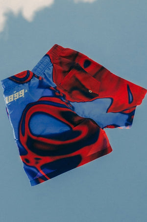 Swimming shorts crest Barça with shapes