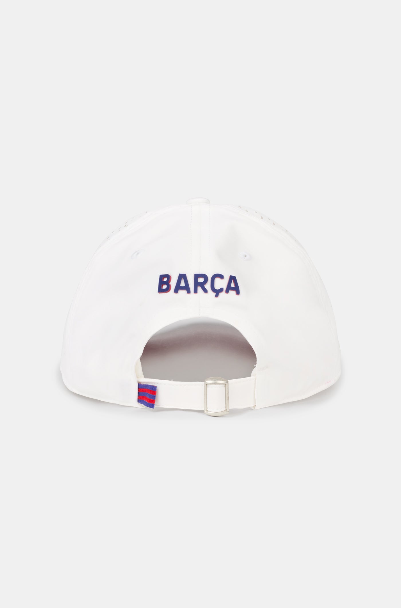 Weiße Mütze des FC Barcelona