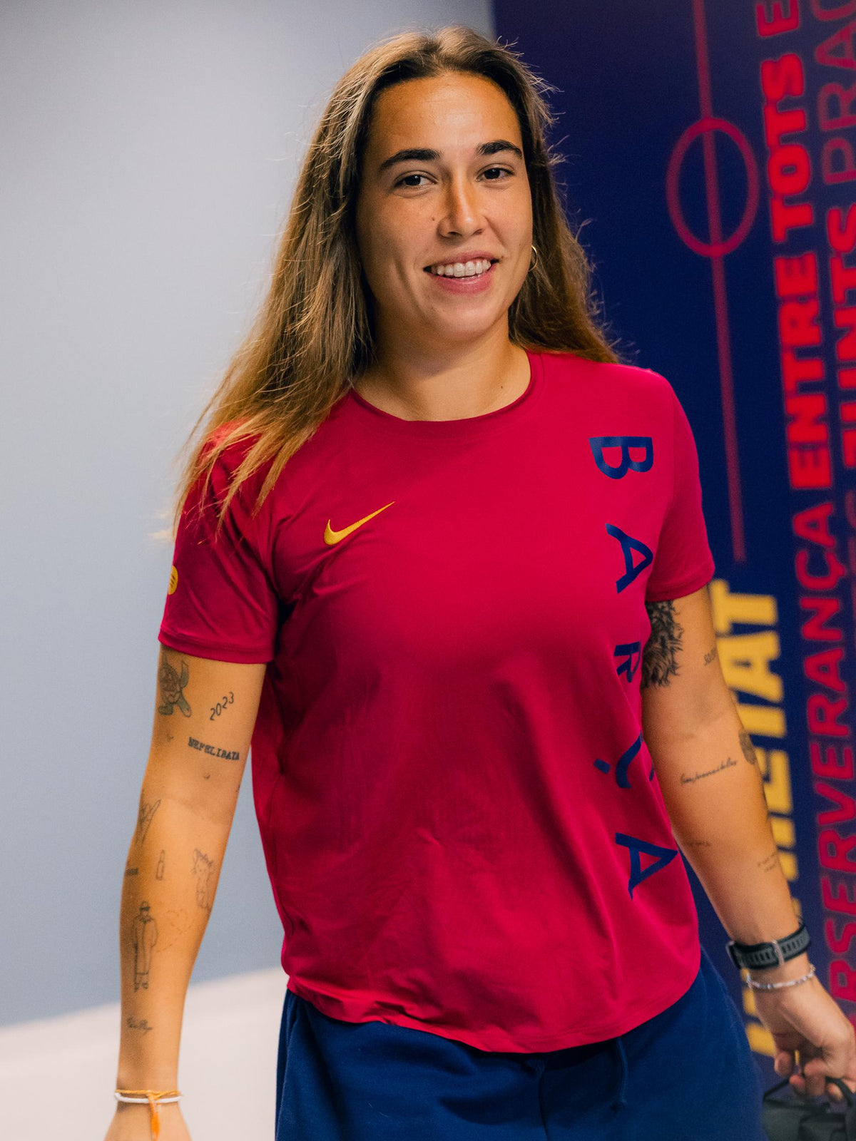 Camiseta Relaxed de mujer Barça Nike