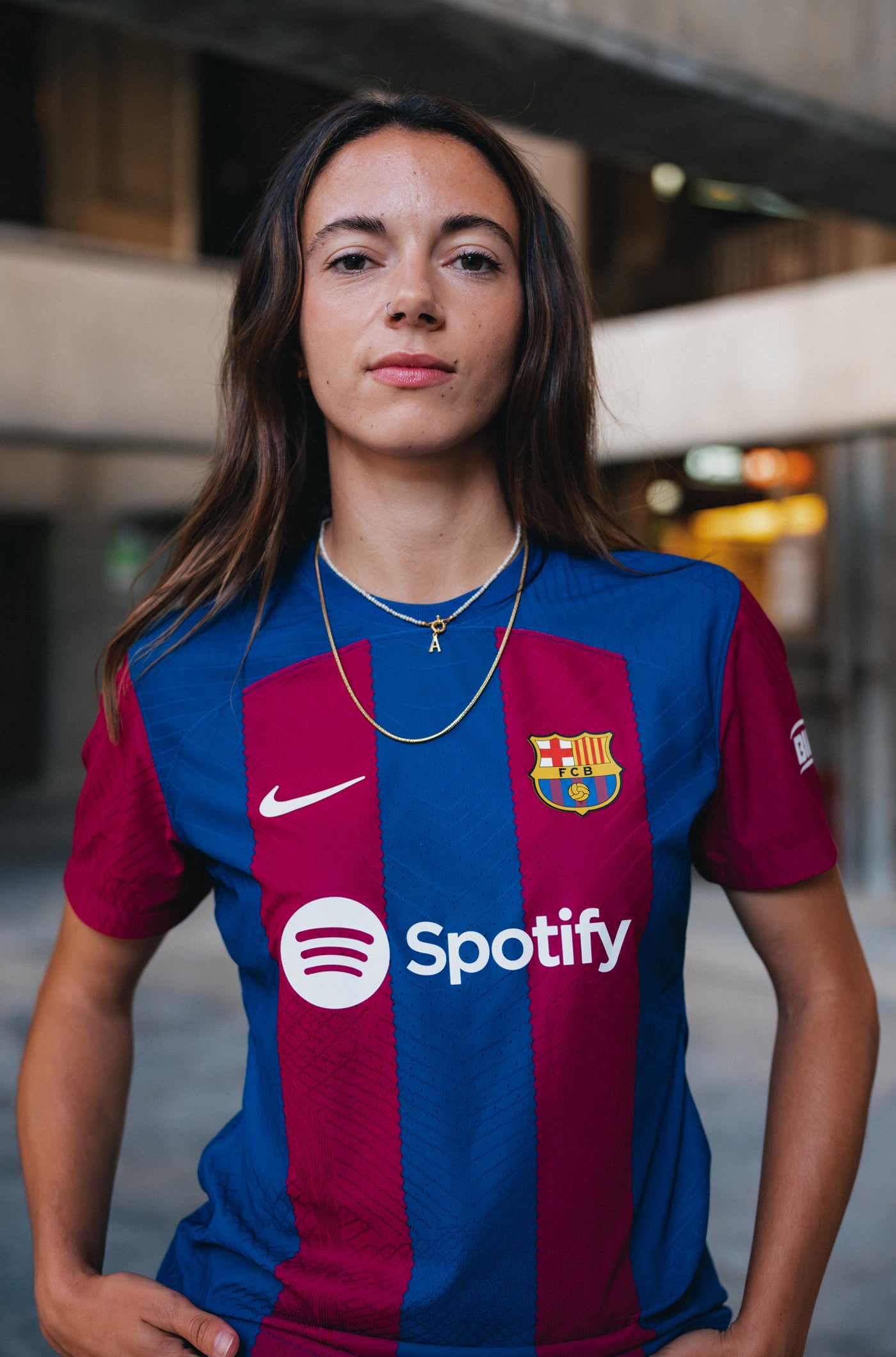 UWCL FC Barcelona Home Shirt 23/24 Player's Edition - Women - AITANA ...