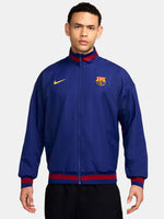 Blue Anthem Jacket with yellow Nike logo
