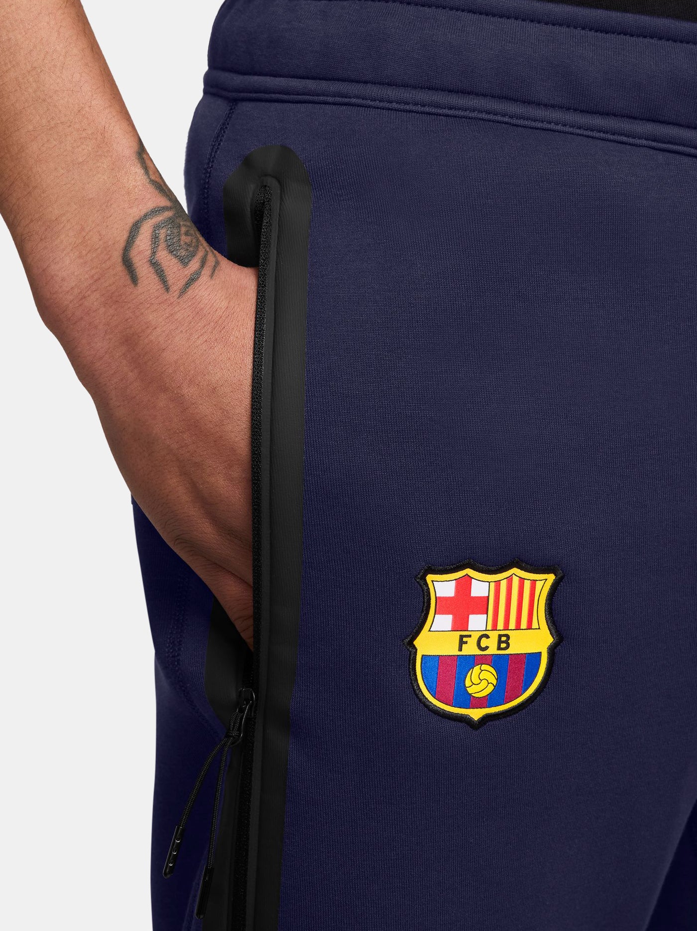 Pantalon tech fleece Barça Nike - Bleu marine