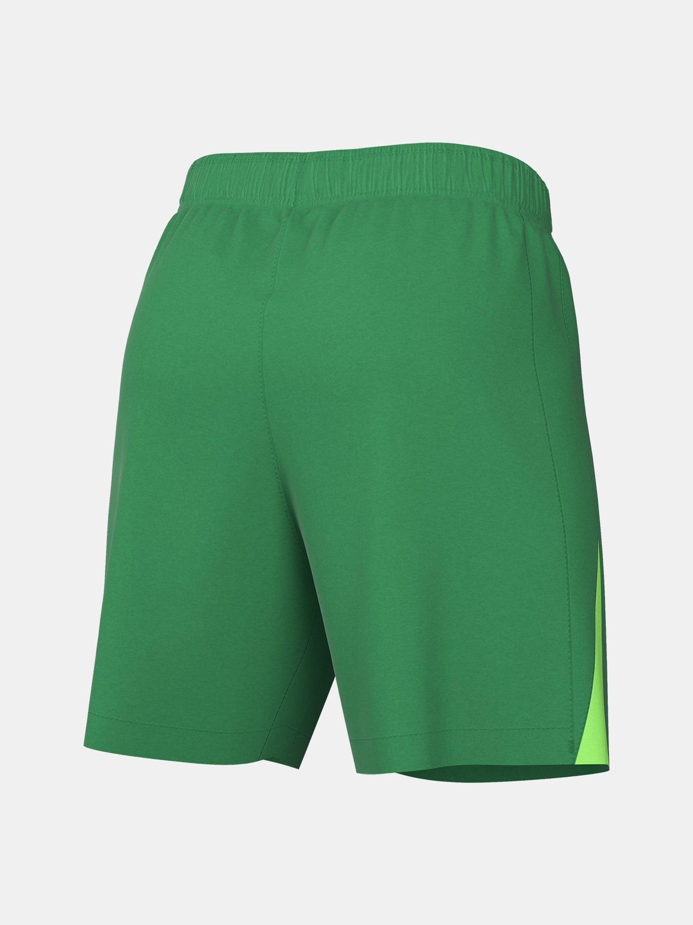 Matching green goalkeeper shorts with Barça crest and Nike swoosh. 