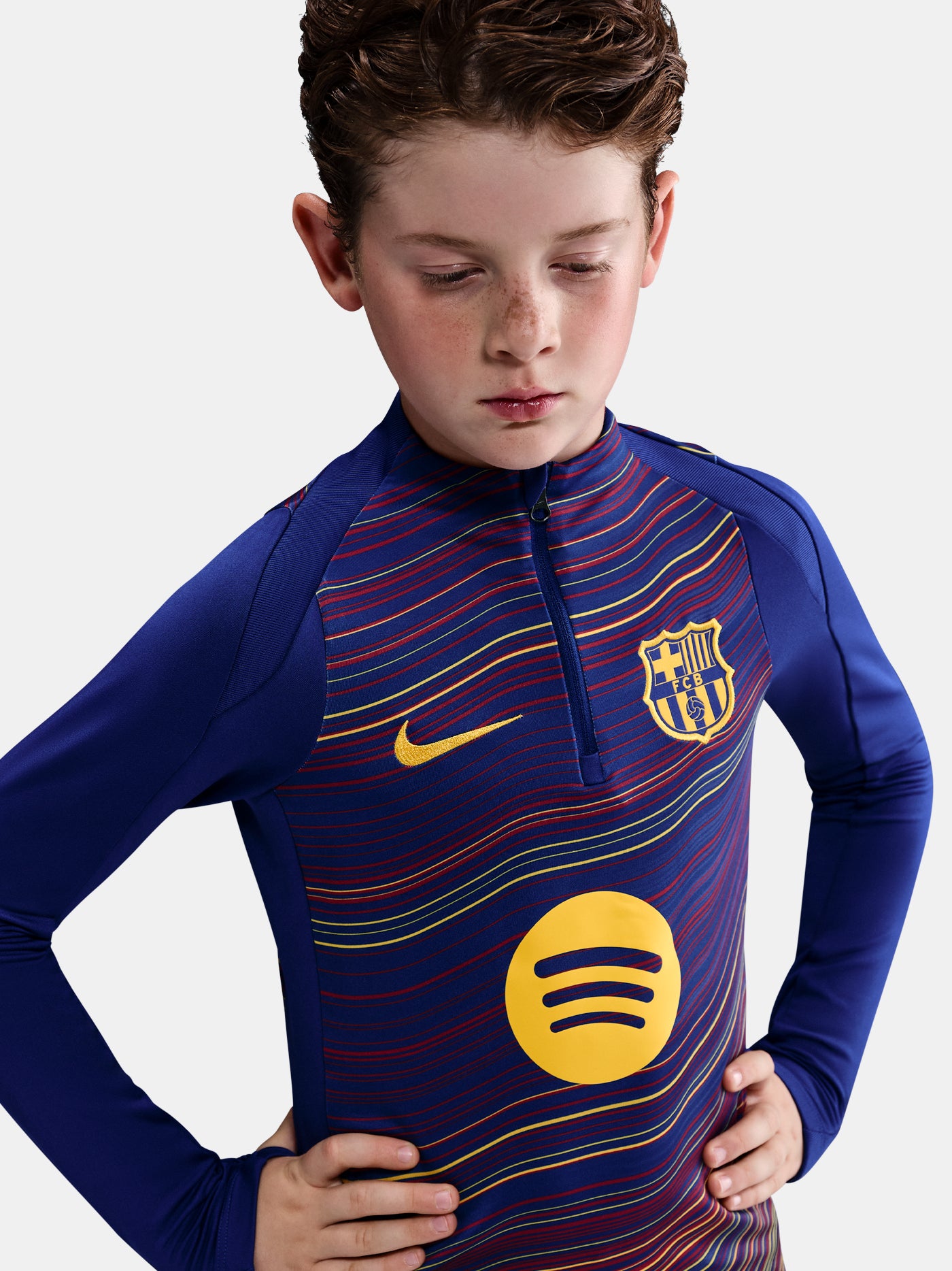 Sudadera de calentamiento FC Barcelona 25/26 - Niño/a