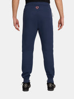 Navy FC Barcelona Nike jogger pants with red crest and Nike swoosh on the front.