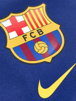 FC Barcelona gym sack in signature blaugrana blue, featuring the club crest and yellow Nike swoosh on the front. Lightweight and versatile, with a secure drawstring closure that doubles as shoulder straps—perfect for quick training sessions or everyday carry.
