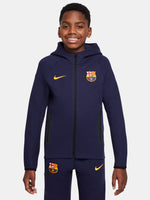 Chaqueta tech fleece Barça Nike Azul marino - Niño/a