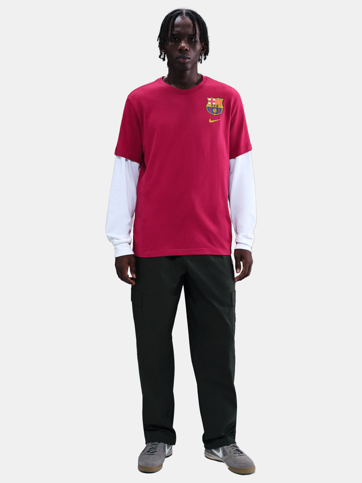Tee Nike Barça shield red