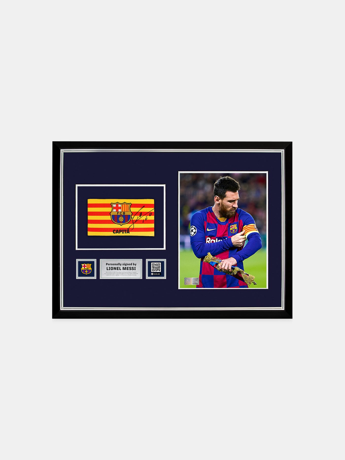 MESSI |Captain's armband signed by Messi