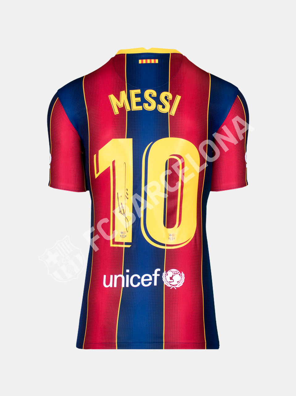 Lionel Messi | Camiseta Local 2020-21 del FC Barcelona Firmada en la Espalda