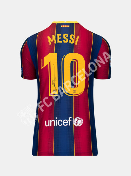 Lionel Messi | Back Signed Barcelona 2020-21 Authentic Home Shirt