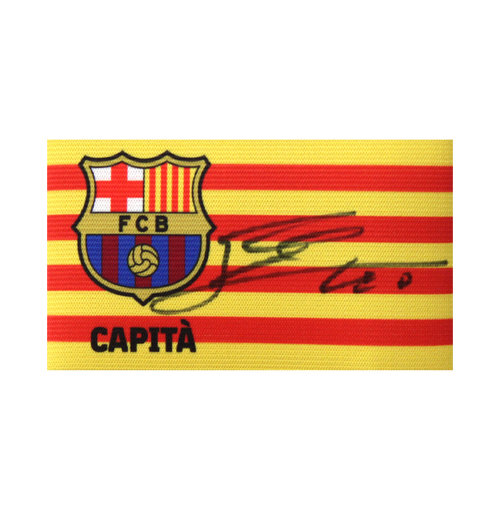 Lionel Messi | Signed and Framed FC Barcelona Capitain's Armband