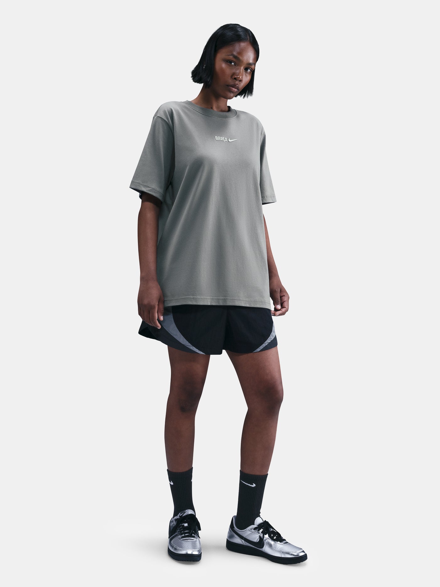 T-shirt grise Barça Nike - Femme