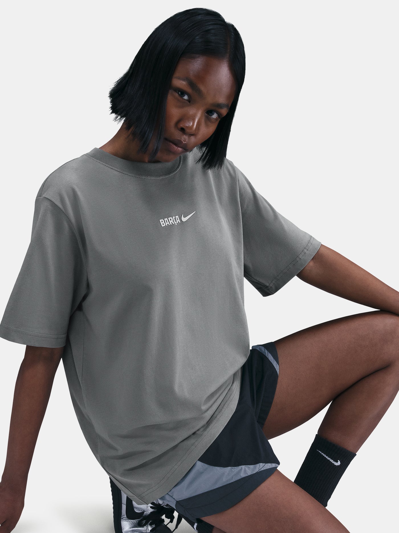 Tee Barça Nike grey - Women