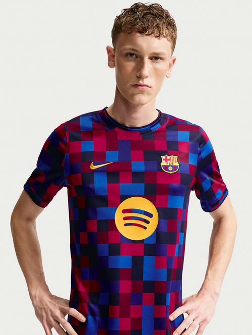   Jung kook Tシャツ ブラレット ブルー S Men's Pre-Match Shirt 26/27 | FC Barcelona – Barça Official Store
