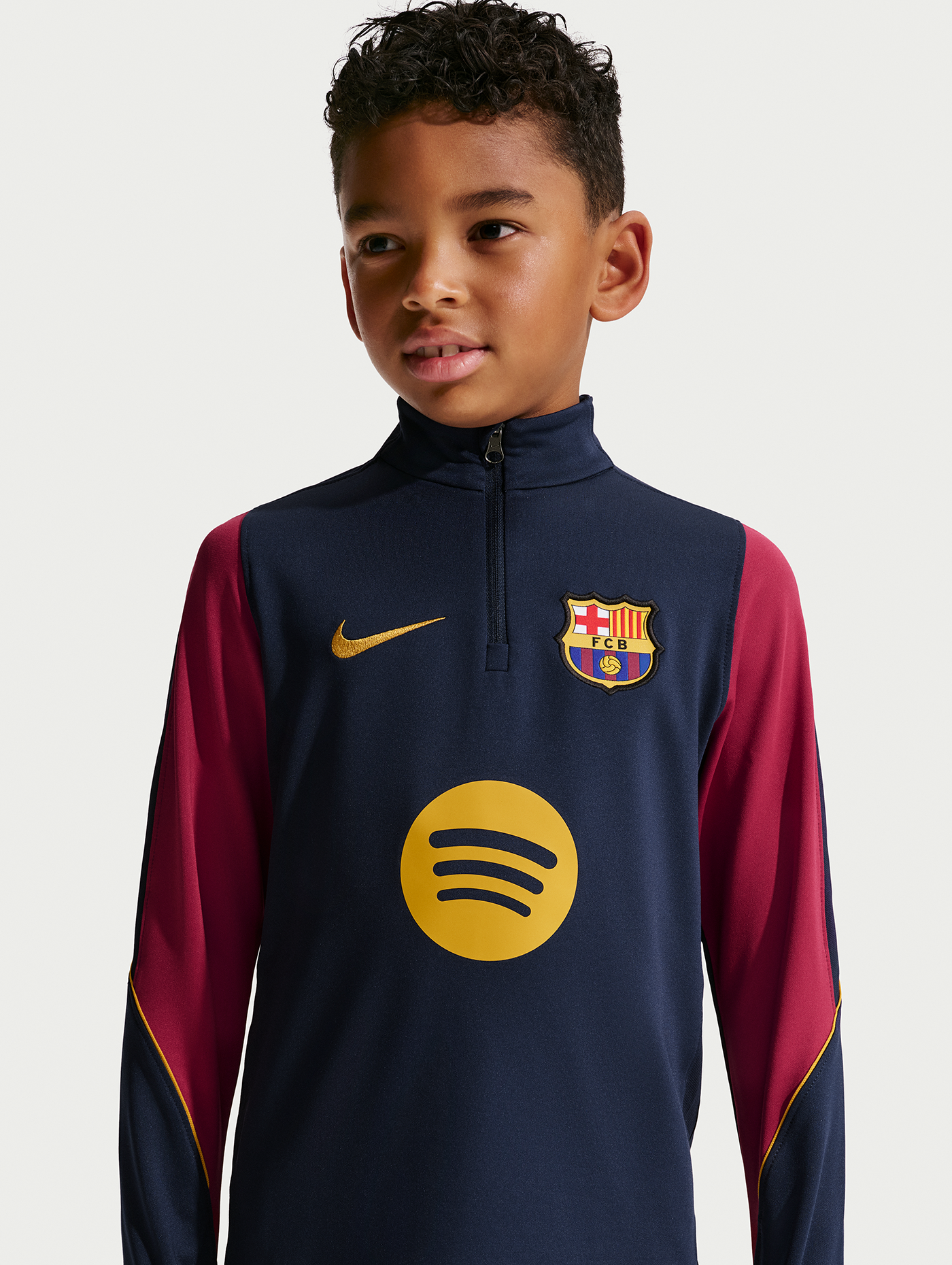 Sudadera de entrenamiento de técnico junior FC Barcelona 26/27