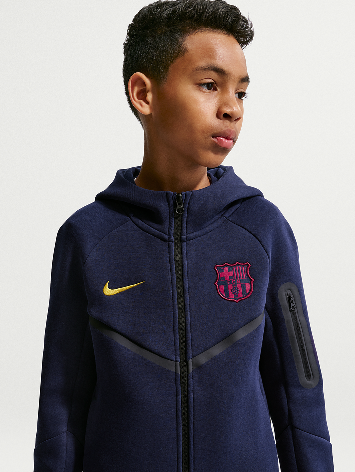 Sweat à capuche Tech Fleece junior Barça Nike