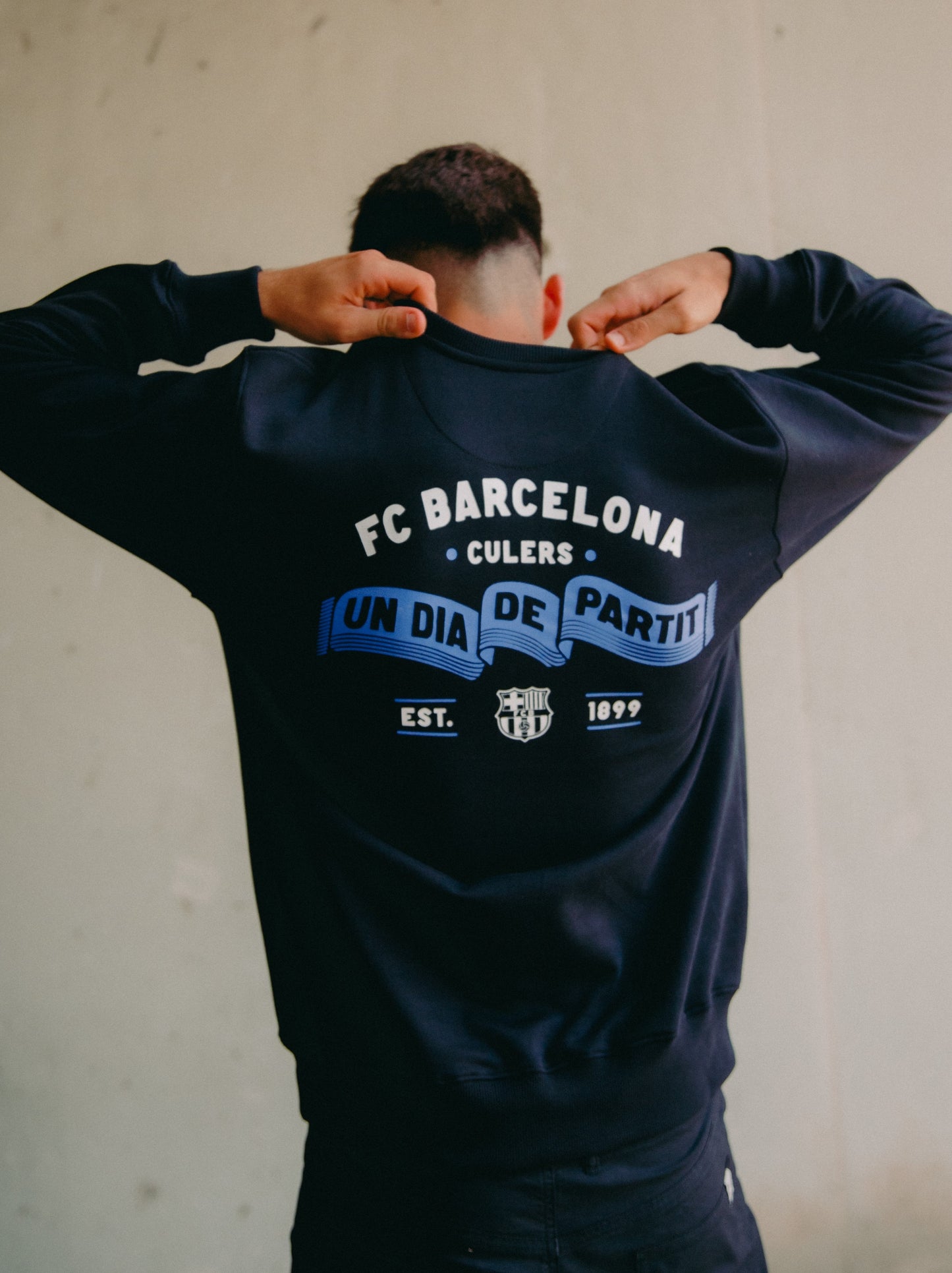 Sudadera gris Barça