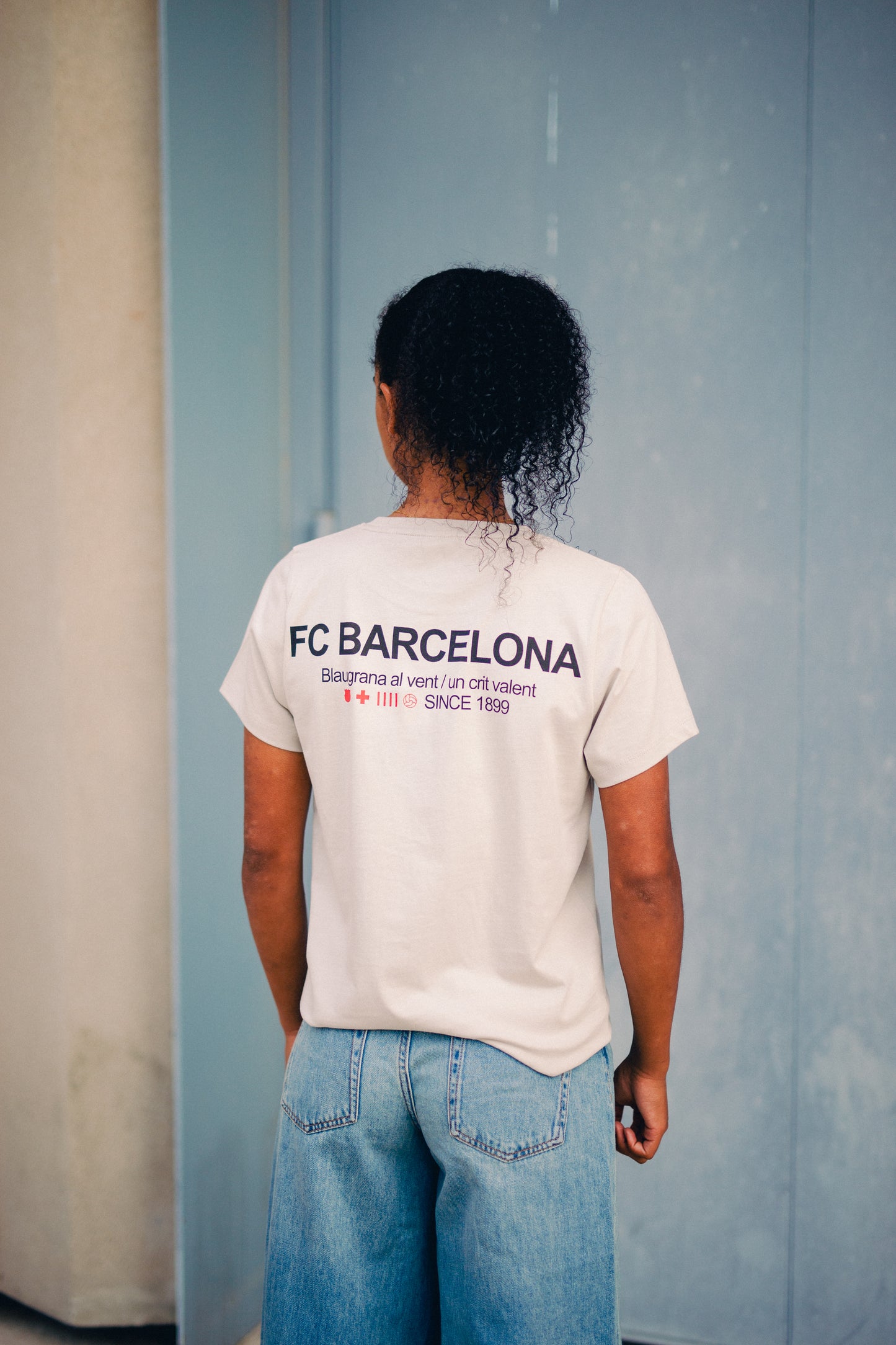 Ecru T-Shirt Barça