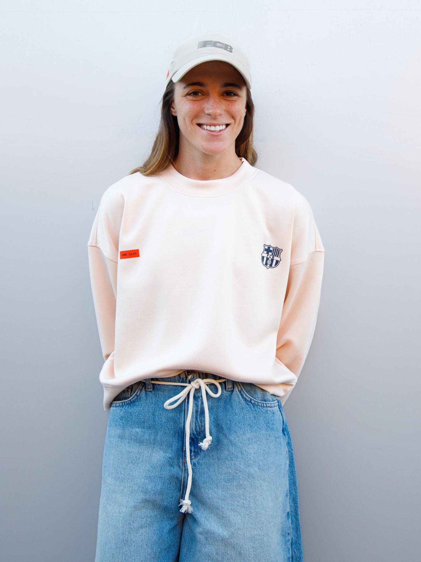 Sudadera Peach Barça Essentials - Mujer