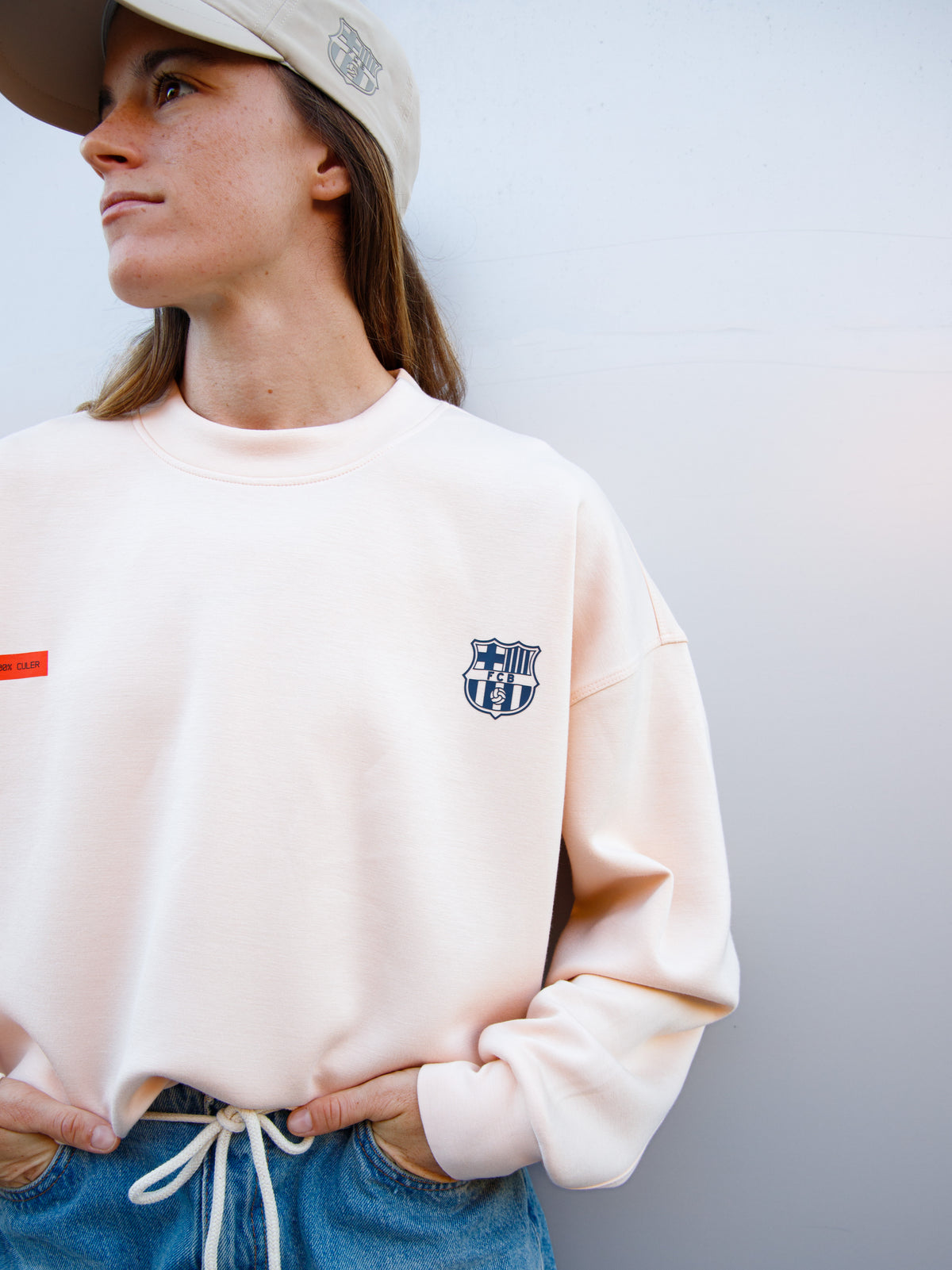 Sudadera Peach Barça Essentials - Mujer