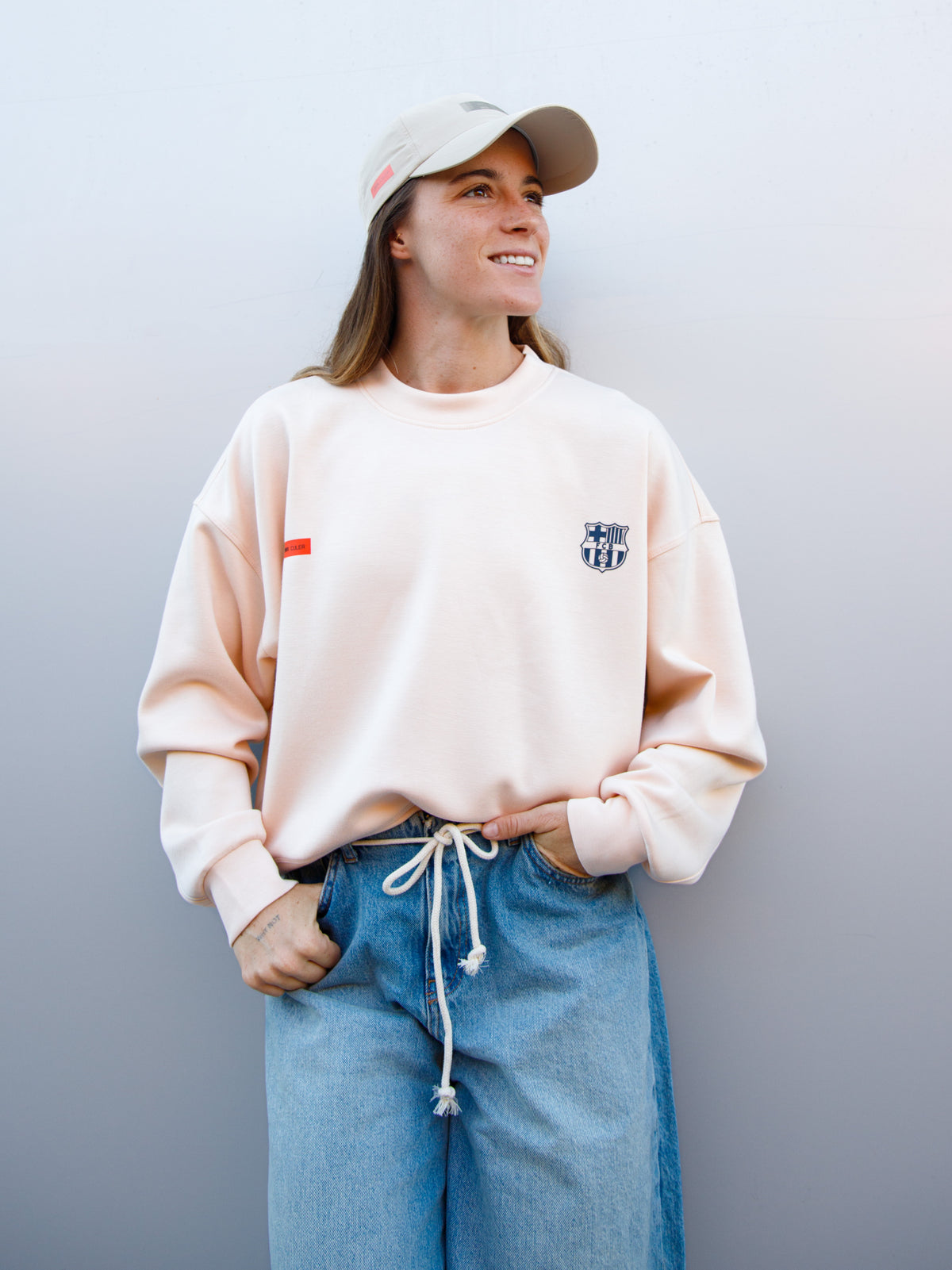 Sudadera Peach Barça Essentials - Mujer