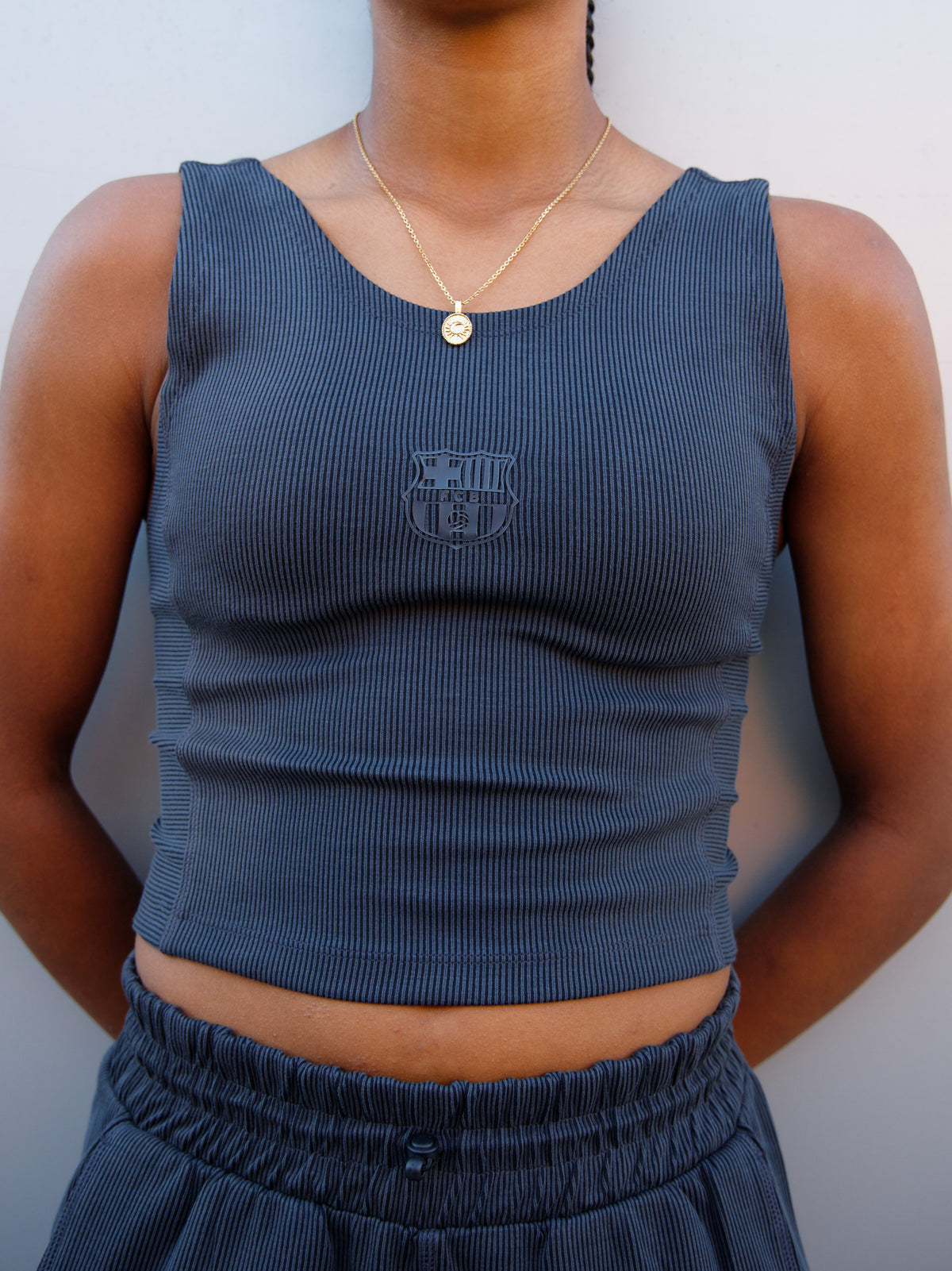 Top Grey Barça Essentials - Mujer