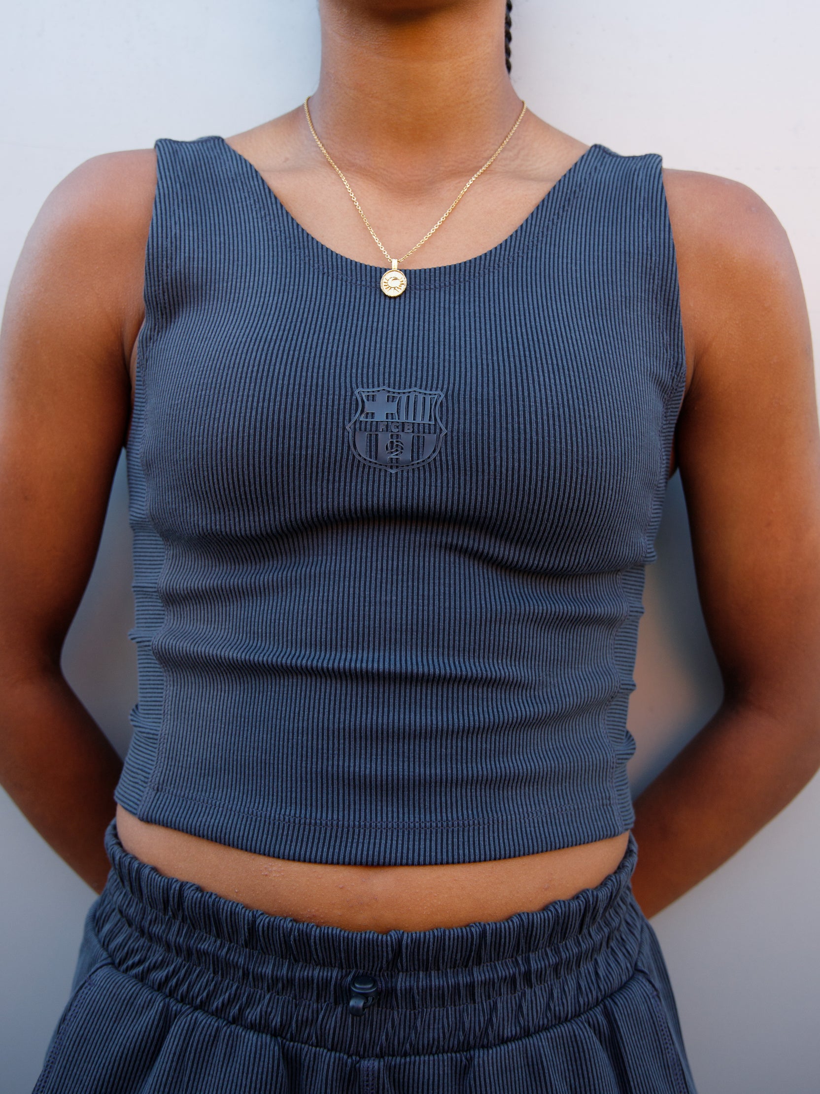 Top Grey Barça Essentials - Mujer